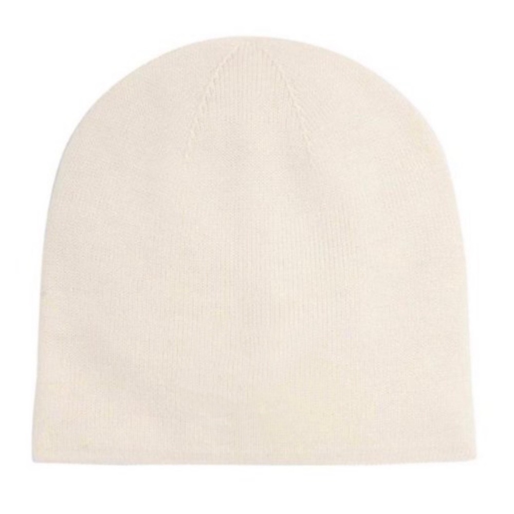 KATE SPADE • Cream Signature Spade Hats Off Beanie Cap Hat - Picture 4 of 4